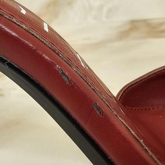 Calvin Klein Rajon Stiletto Heels, Red, Size 8.5 - Picture 5 of 5